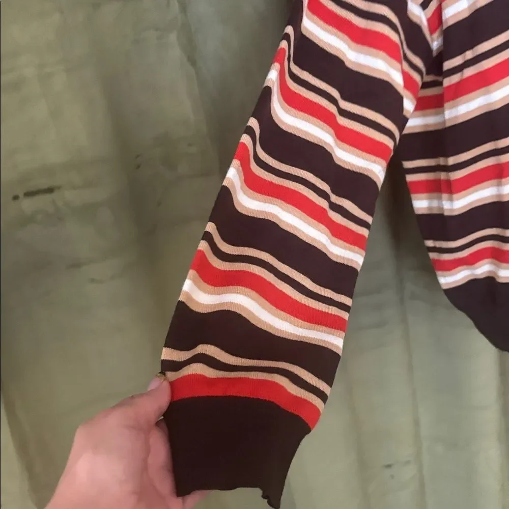 Marni Multicolor Striped Cardigan, S